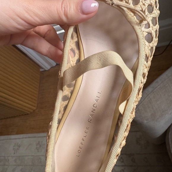Loeffler Randall Leonie Raffia Ballet Flats 37.5 - Picture 5 of 5